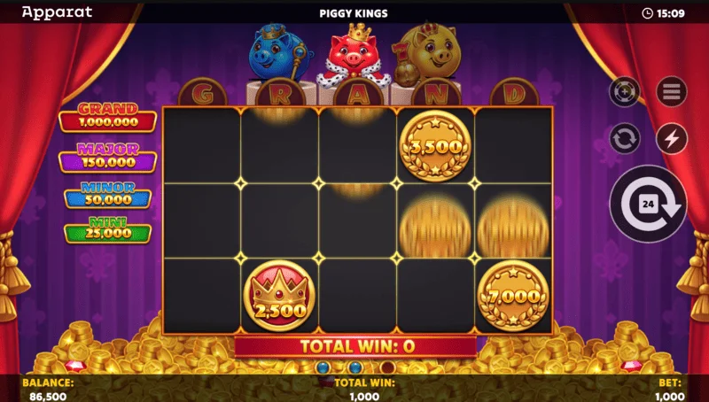 Piggy Kings - zaslon Buy Feature i izbor kupnje